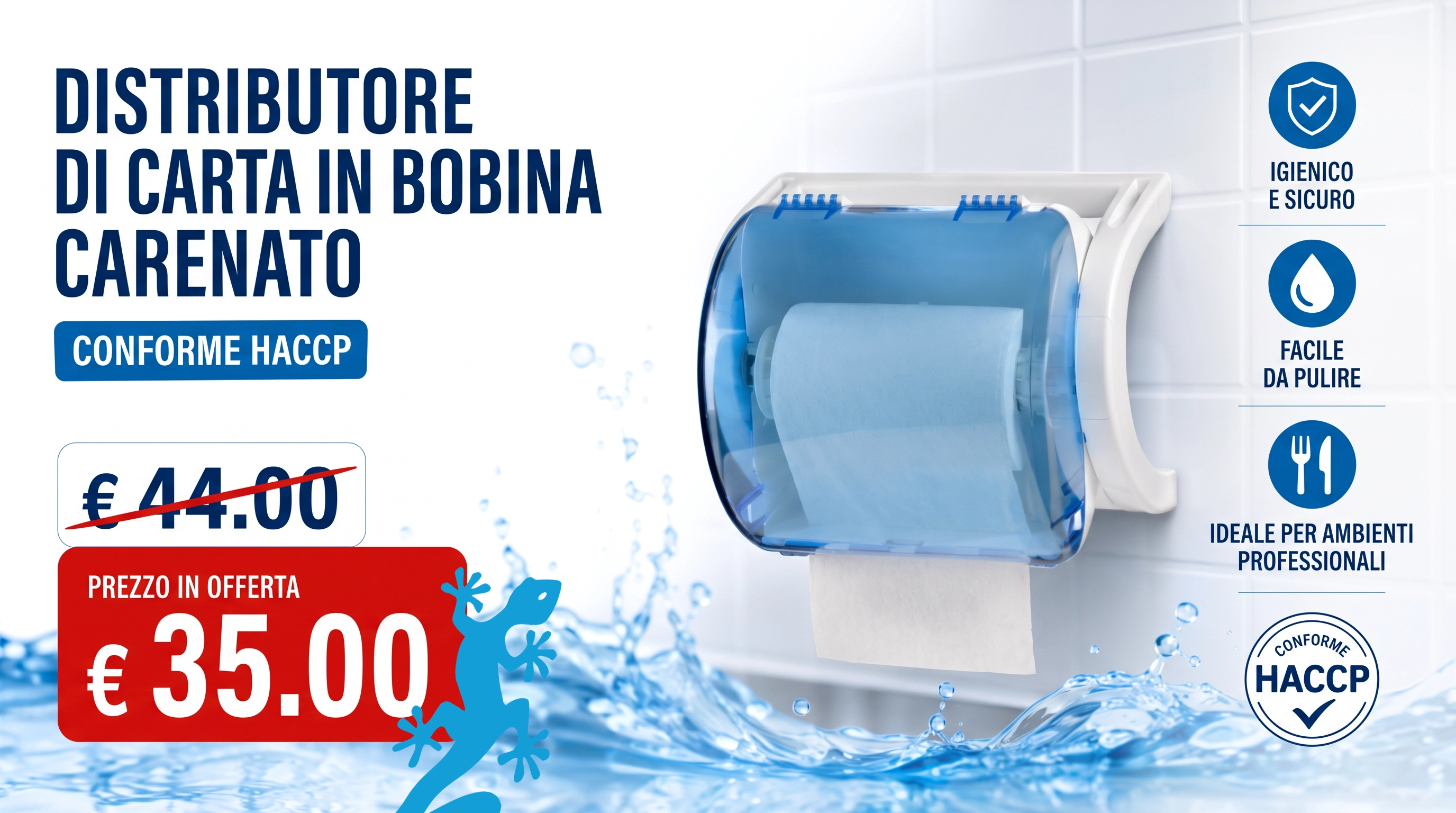 Dispenser per igiene e comfort in bagni e spogliatoi professionali