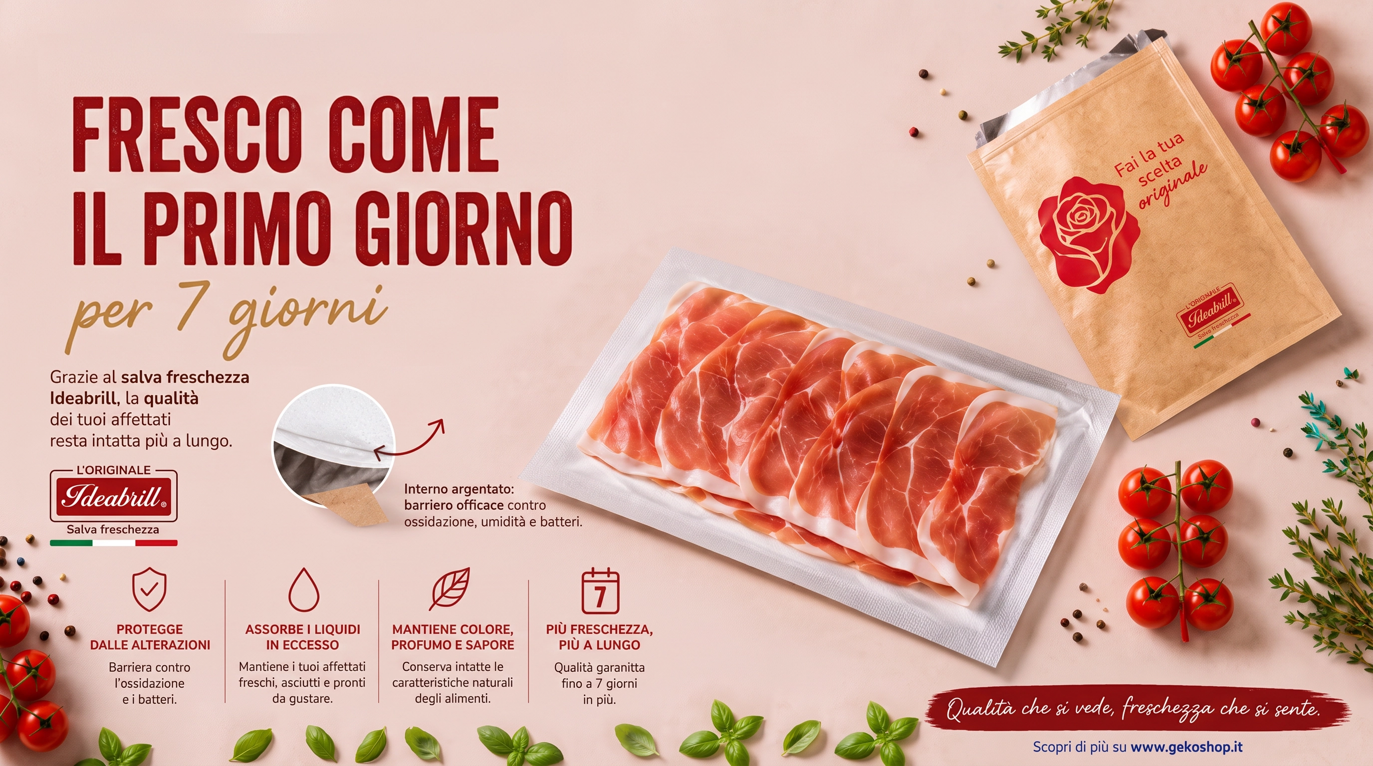 Salva freschezza Ideabrill per affettati e banchi salumi